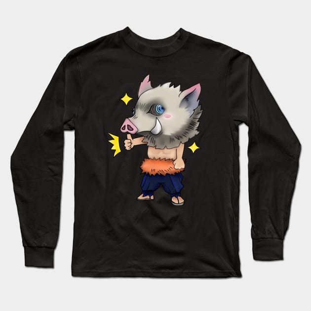 Inosuke kimetsu no yaiba Long Sleeve T-Shirt by LandezTio